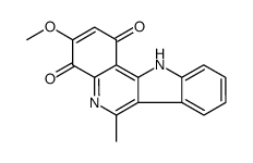 3-methoxy-6-methyl-11H-indolo[3,2-c]quinoline-1,4-dione Structure