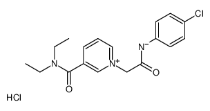 1-[2-(4-chloroanilino)-2-oxoethyl]-N,N-diethylpyridin-1-ium-3-carboxamide,chloride结构式