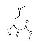 2-(2-甲氧基乙基)吡唑-3-羧酸甲酯结构式