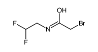 2-Bromo-N-(2,2-difluoroethyl)acetamide结构式