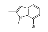 7-bromo-1,2-dimethylindole Structure