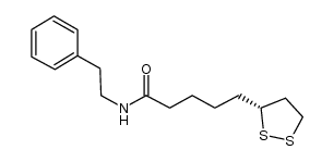 (R)-5-[1,2]dithiolan-3-yl-pentanoic acid phenethylamide结构式