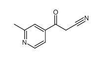 3-(2-methyl-pyridin-4-yl)-3-oxo-propionitrile结构式