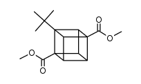 dimethyl 2-(tert-butyl)cubane-1,4-dicarboxylate Structure