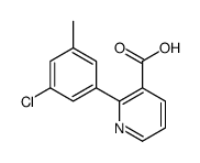 2-(3-chloro-5-methylphenyl)pyridine-3-carboxylic acid Structure