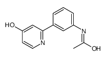 N-[3-(4-oxo-1H-pyridin-2-yl)phenyl]acetamide结构式