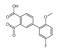 4-(5-fluoro-2-methoxyphenyl)-2-nitrobenzoic acid结构式