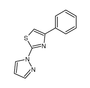 4-phenyl-2-(1H-pyrazol-1-yl)thiazole Structure