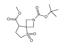 2-tert-Butyl 8-methyl 5-thia-2-azaspiro[3.4]octane-2,8-dicarboxylate 5,5-dioxide结构式