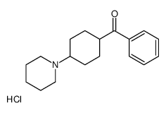 phenyl-(4-piperidin-1-ium-1-ylcyclohexyl)methanone,chloride Structure