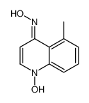 5-METHYL-4-HYDROXYLAMINOQUINOLINE-1-OXIDE structure