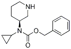 Cyclopropyl-(S)-piperidin-3-yl-carbaMic acid benzyl ester Structure