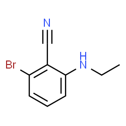 2-Bromo-6-(ethylamino)benzonitrile Structure