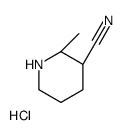 (2R,3S)-2-Methylpiperidine-3-carbonitrile hydrochloride Structure