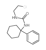 1-(2-chloroethyl)-3-(1-phenylcyclohexyl)urea structure