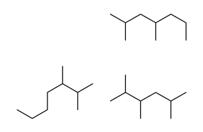 2,3-dimethylheptane,2,4-dimethylheptane,2,3,5-trimethylhexane结构式