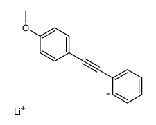 lithium,1-methoxy-4-(2-phenylethynyl)benzene Structure