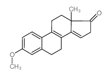 3-methoxyestra-1(10),2,4,8,14-pentaen-17-one (en)Estra-1,3,5(10),8,14-pentaen-17-one, 3-methoxy-, (+-)- (en) Structure