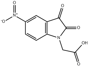 1H-Indole-1-acetic acid, 2,3-dihydro-5-nitro-2,3-dioxo- Structure