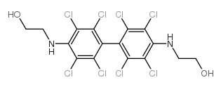 2,2'-(2,2',3,3',5,5',6,6'-octachlorobiphenyl-4,4'-ylenediimino)diethanol structure