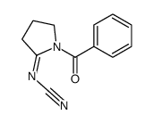 (1-benzoylpyrrolidin-2-ylidene)cyanamide Structure