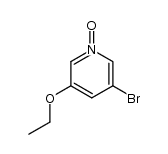 3-bromo-5-ethoxypyridine 1-oxide结构式