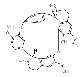 2H-1,24:12,15-Dietheno-6,10-metheno-16H-pyrido[2',3':17,18][1,10]dioxacycloeicosino[2,3,4-ij]isoquinolin-22-ol,3,4,4a,5,16a,17,18,19-octahydro-9,21,26-trimethoxy-4,17-dimethyl-, (4aR,16aS)-(9CI)结构式