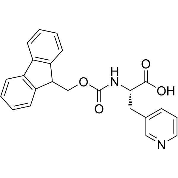 (S)-N-Fmoc-(3-Pyridyl)alanine structure