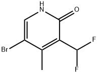 5-Bromo-3-(difluoromethyl)-2-hydroxy-4-methylpyridine structure