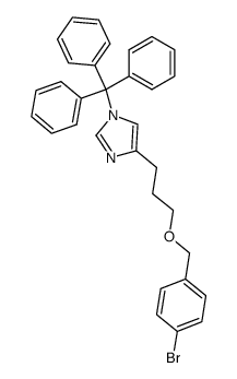 3-(1-(triphenylmethyl)imidazol-4(5)-yl)propyl 4-bromobenzyl ether结构式