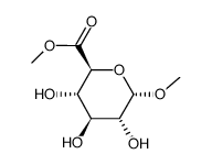 alpha-d-Glucopyranosiduronic acid, methyl, methyl ester structure