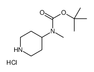 TERT-BUTYL METHYL(PIPERIDIN-4-YL)CARBAMATE HYDROCHLORIDE Structure