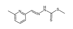 S-methyl-β-N-(6-methylpyrid-2-yl)methylene dithiocarbazateH结构式