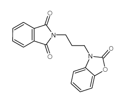 2-[3-(2-oxobenzooxazol-3-yl)propyl]isoindole-1,3-dione结构式