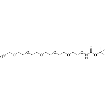 t-Boc-aminooxy-PEG5-propargyl structure