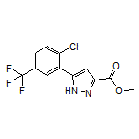 Methyl 5-[2-Chloro-5-(trifluoromethyl)phenyl]-1H-pyrazole-3-carboxylate Structure