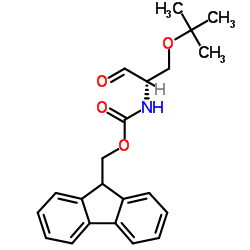 9H-fluoren-9-ylmethyl N-[(2S)-1-[(2-methylpropan-2-yl)oxy]-3-oxopropan-2-yl]carbamate structure