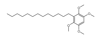 1,2,4,5-tetramethoxy-3-tridecylbenzene结构式