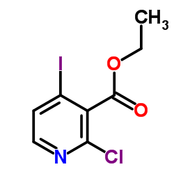 2-CHLORO-4-IODO-NICOTINIC ACID ETHYL ESTER结构式