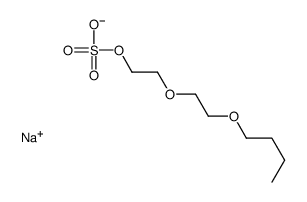 sodium 2-(2-butoxyethoxy)ethyl sulphate Structure