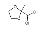 2-dichloromethyl-2-methyl-1,3-dioxolane结构式