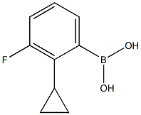 3-Fluoro-2-cyclopropylphenylboronic acid结构式