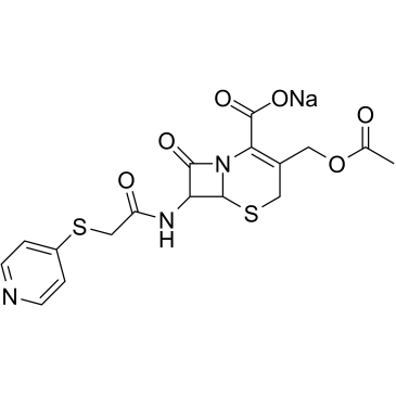 头孢匹林钠结构式