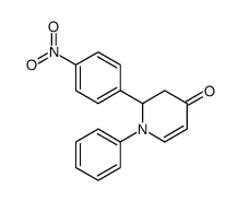 2-(4-nitrophenyl)-1-phenyl-2,3-dihydropyridin-4-one Structure