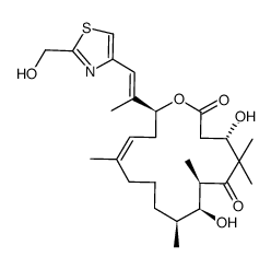 21-hydroxy-12,13-desoxyepothilone B Structure