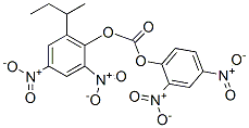 Carbonic acid 2,4-dinitrophenyl 2,4-dinitro-6-(1-methylpropyl)phenyl ester structure