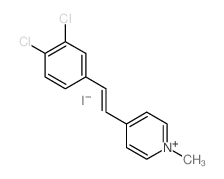 Pyridinium,4-[2-(3,4-dichlorophenyl)ethenyl]-1-methyl-, iodide (1:1) Structure