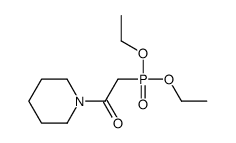 2-diethoxyphosphoryl-1-piperidin-1-ylethanone结构式