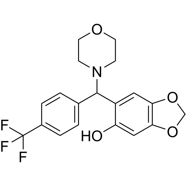 6-{吗啉-4-基[4-(三氟甲基)苯基]甲基}-1,3-二噁茚-5-醇图片