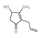 2-丙烯基-3-甲基-4-羟基-2-环戊烯-1-星空app结构式